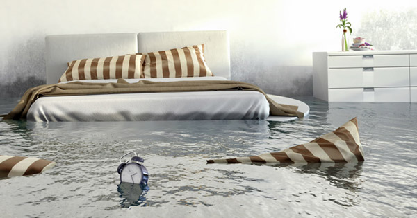 Hochwasser in der Wohnung; Bild: fotolia.de